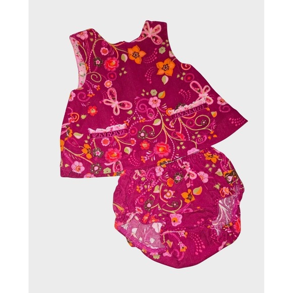 [[CHILDREN'S PLACE]] Corduroy Floral Dress & Bloomers Set 0-3 Months - Picture 7 of 12